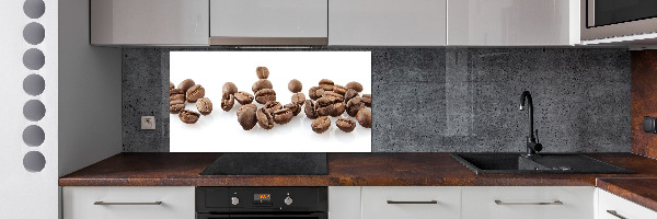 Glass splashback Coffee beans