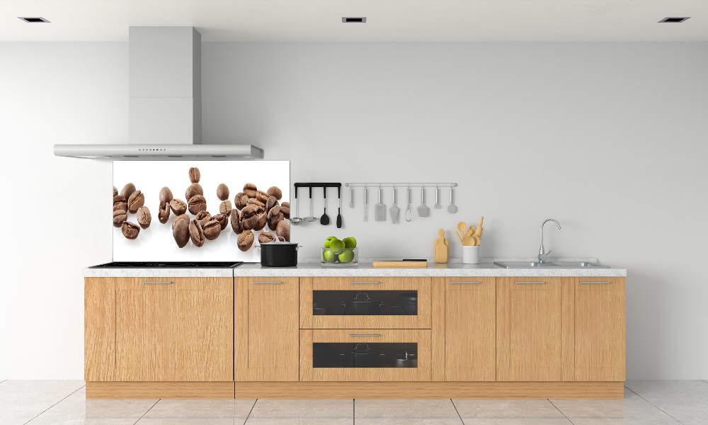 Glass splashback Coffee beans