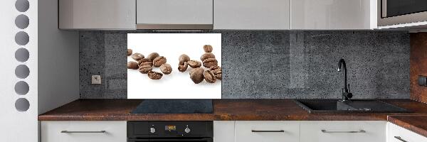 Glass splashback Coffee beans