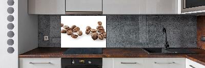 Glass splashback Coffee beans