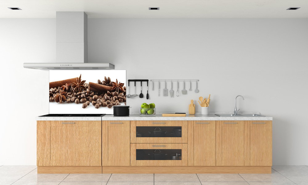 Kitchen splashback Cinnamon coffee beans