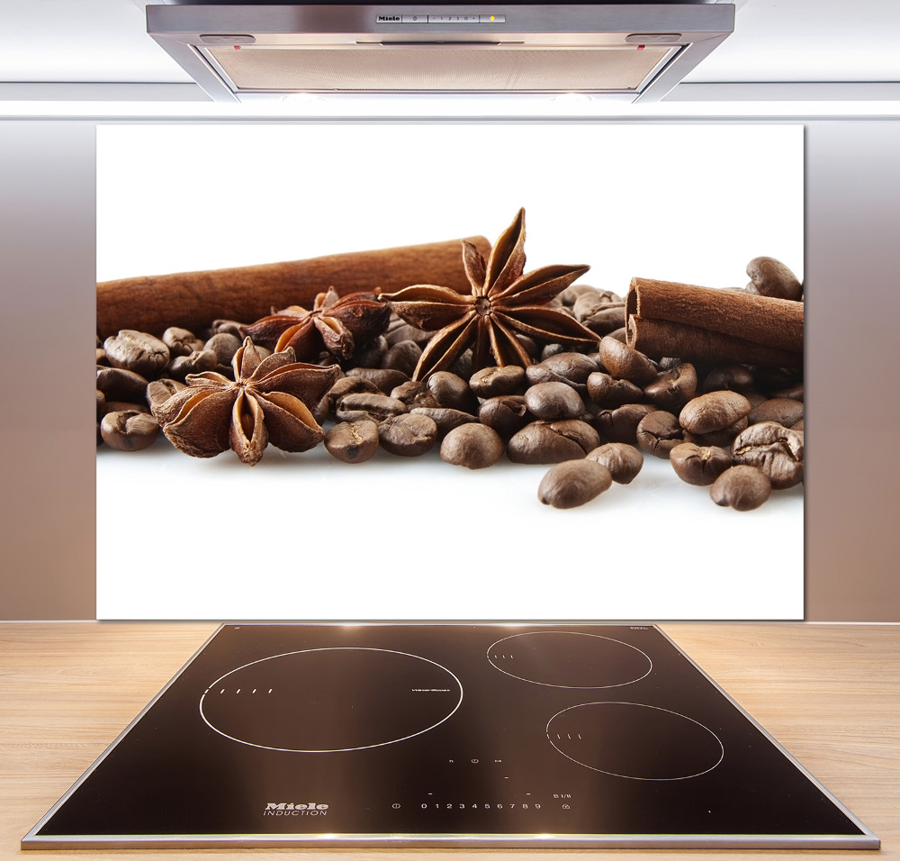 Kitchen splashback Cinnamon coffee beans