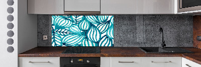 Kitchen splashback Floral pattern