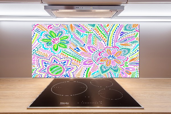 Kitchen splashback Floral pattern