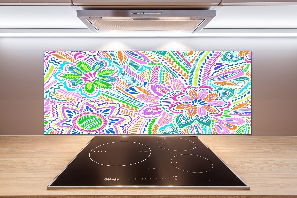 Kitchen splashback Floral pattern