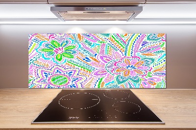 Kitchen splashback Floral pattern