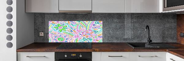 Kitchen splashback Floral pattern