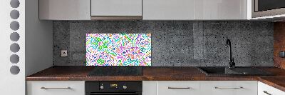 Kitchen splashback Floral pattern