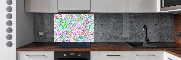 Kitchen splashback Floral pattern