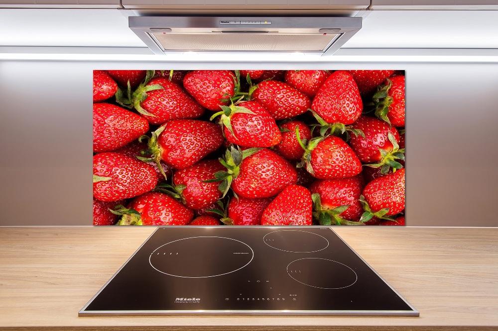 Kitchen splashback Strawberries