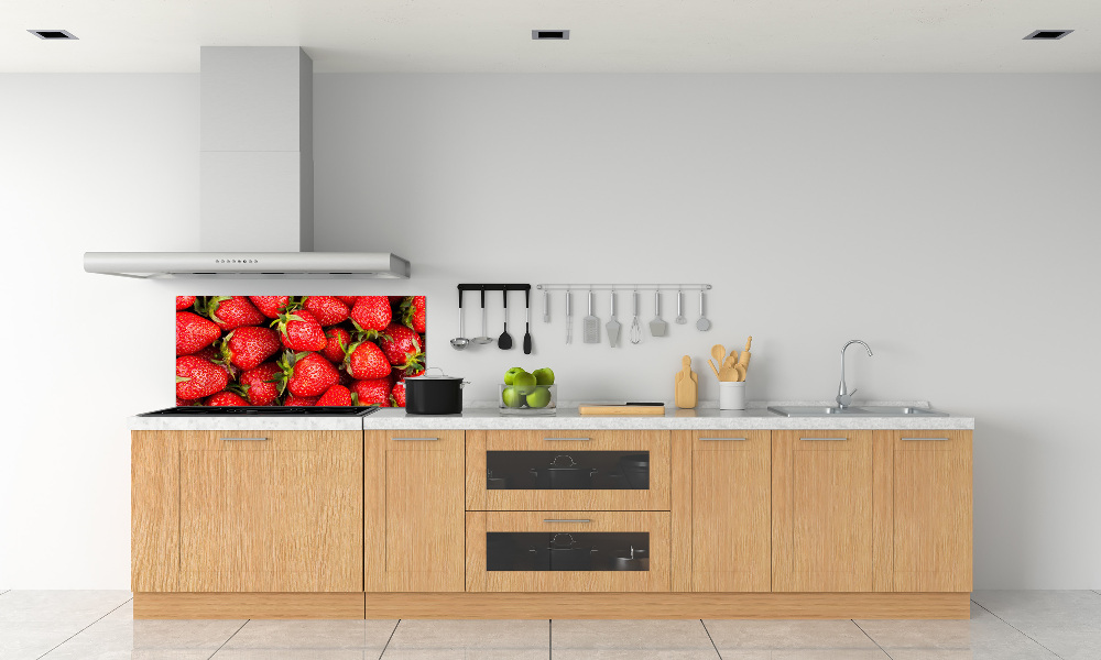 Kitchen splashback Strawberries