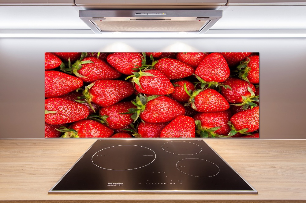 Kitchen splashback Strawberries