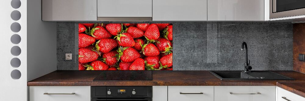 Kitchen splashback Strawberries