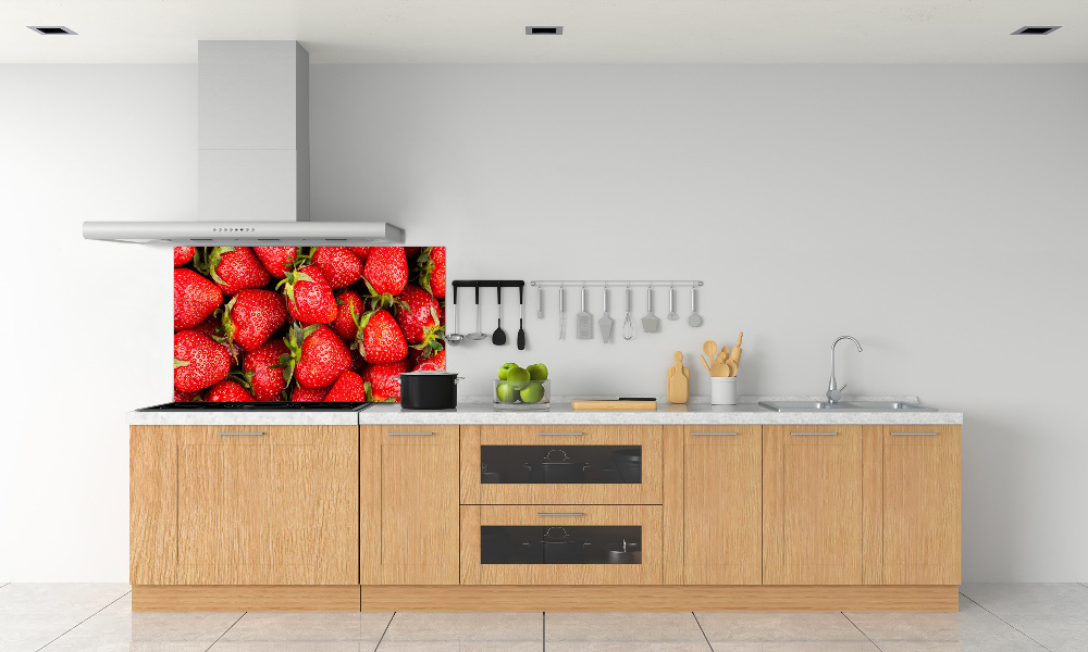 Kitchen splashback Strawberries