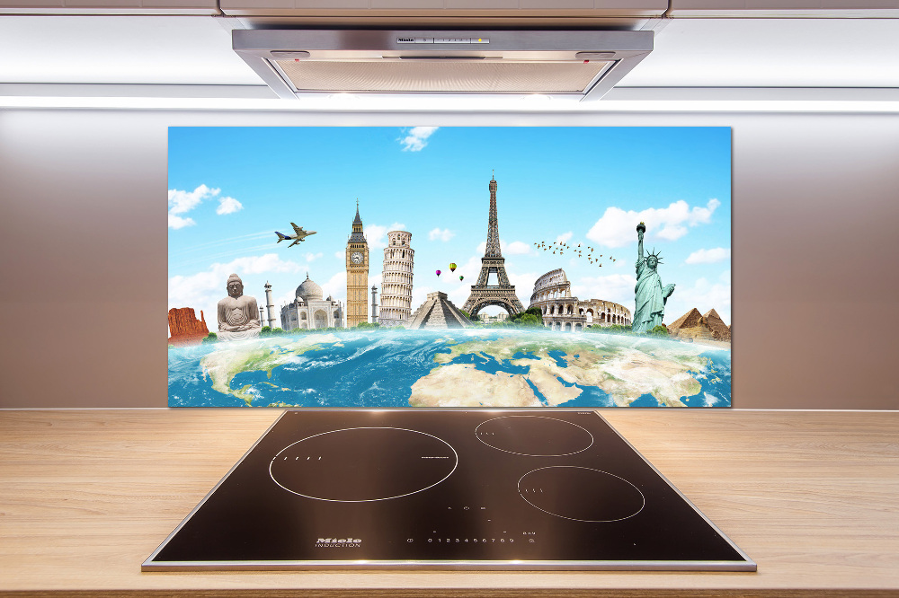 Cooker splashback World monuments