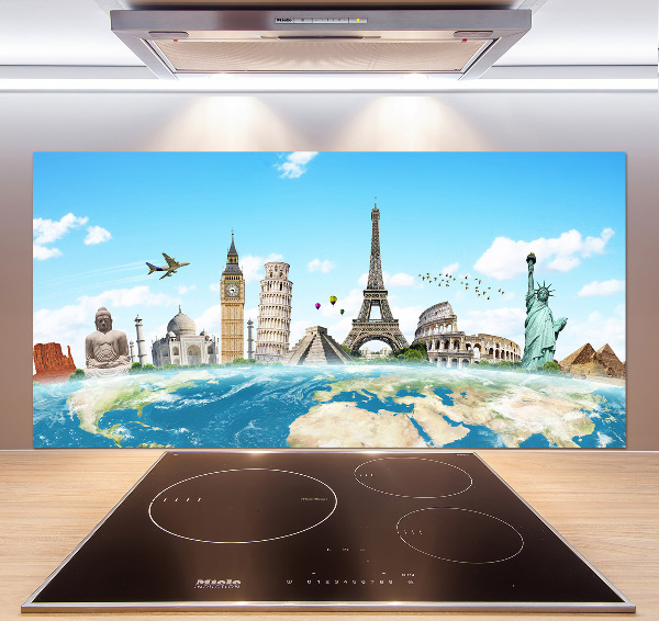 Cooker splashback World monuments