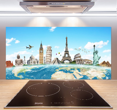 Cooker splashback World monuments