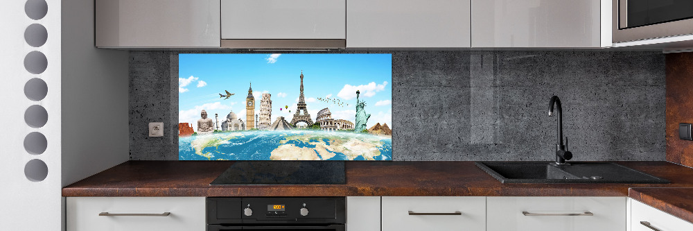 Cooker splashback World monuments