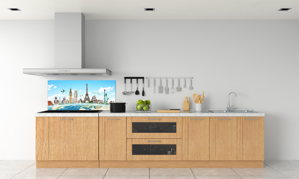 Cooker splashback World monuments