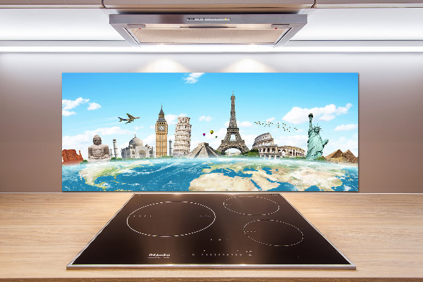 Cooker splashback World monuments