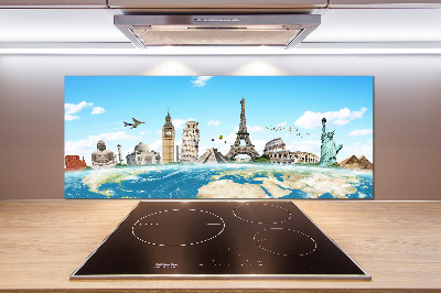 Cooker splashback World monuments