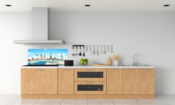 Cooker splashback World monuments