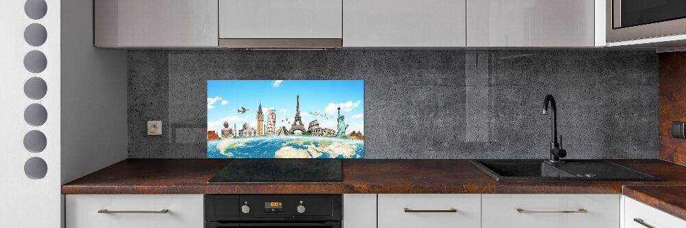 Cooker splashback World monuments