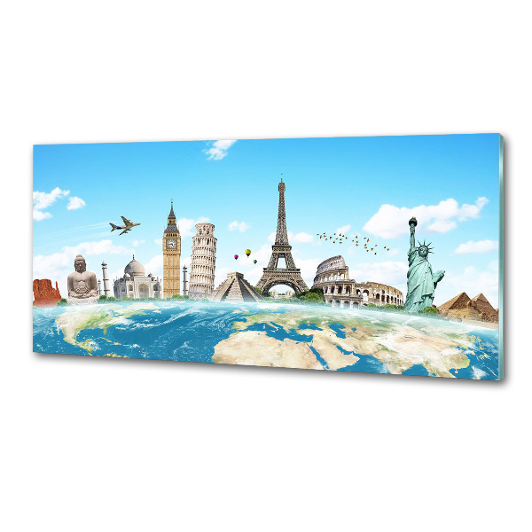 Cooker splashback World monuments