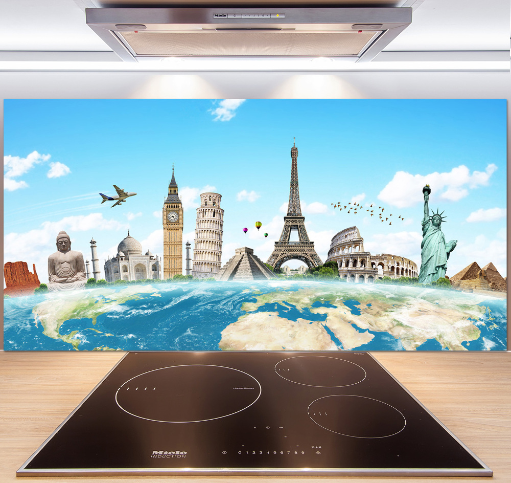 Cooker splashback World monuments