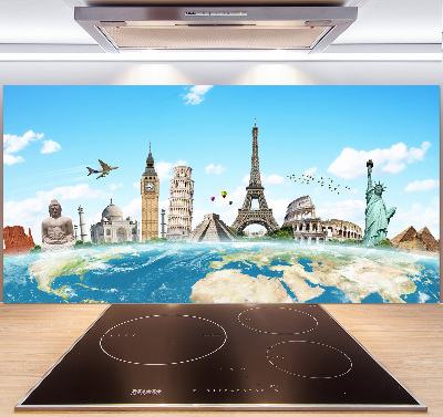 Cooker splashback World monuments