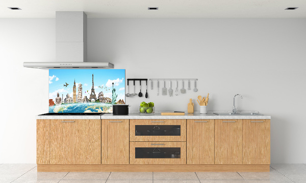 Cooker splashback World monuments