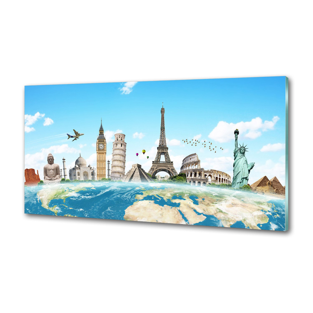 Cooker splashback World monuments