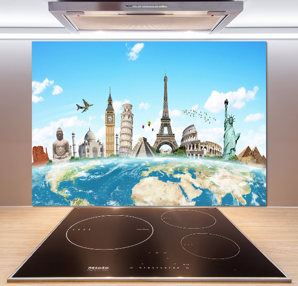 Cooker splashback World monuments