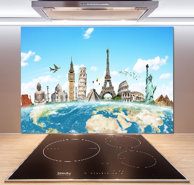 Cooker splashback World monuments