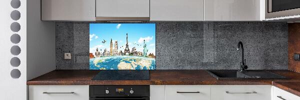 Cooker splashback World monuments