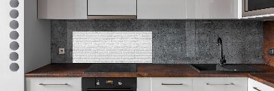 Cooker splashback Brick wall