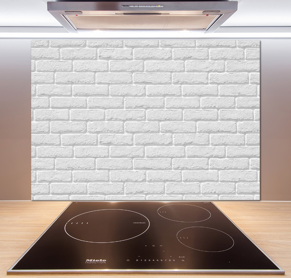 Cooker splashback Brick wall