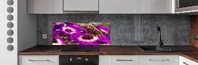 Kitchen splashback Flower butterfly