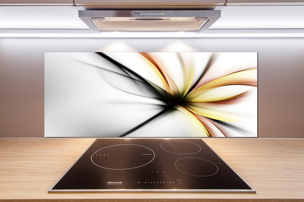 Cooker splashback Flower abstraction