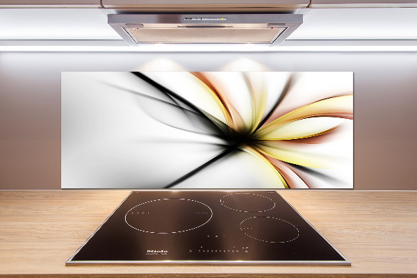 Cooker splashback Flower abstraction