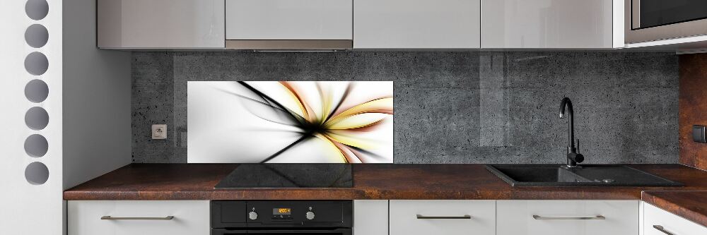 Cooker splashback Flower abstraction