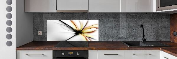 Cooker splashback Flower abstraction