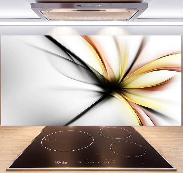 Cooker splashback Flower abstraction