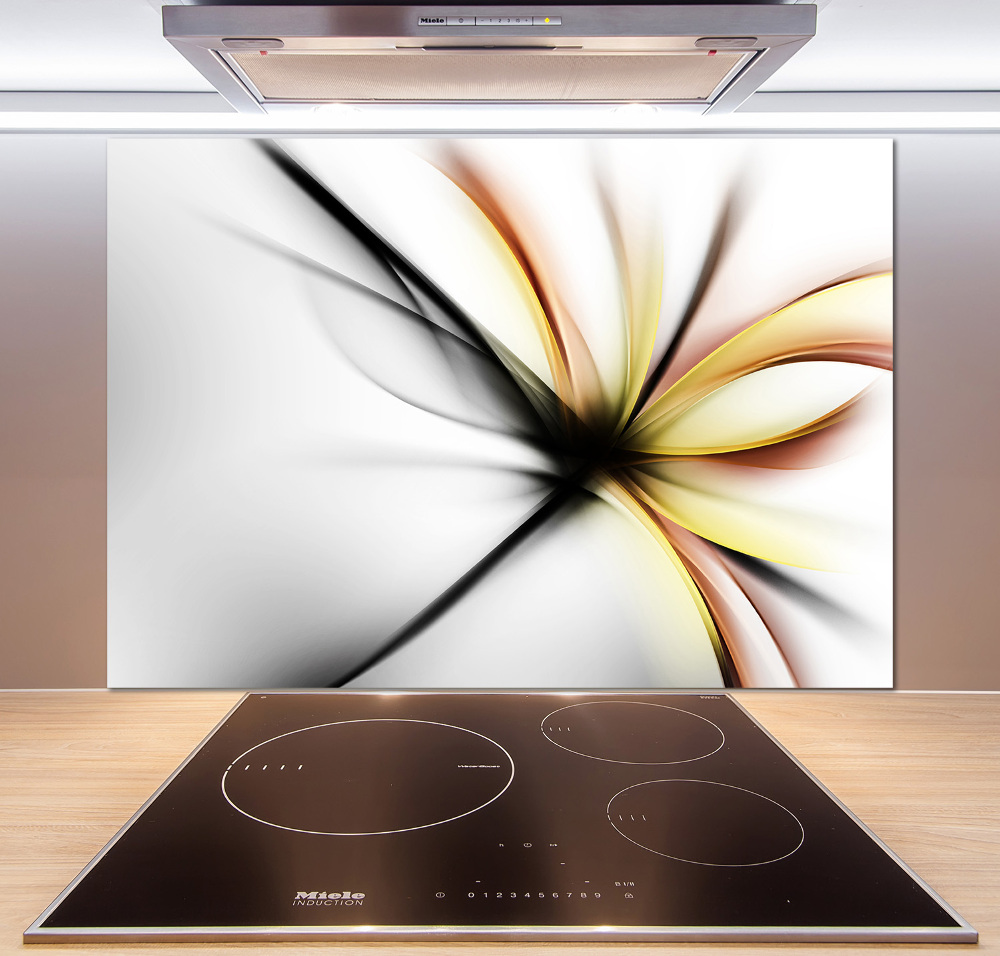 Cooker splashback Flower abstraction