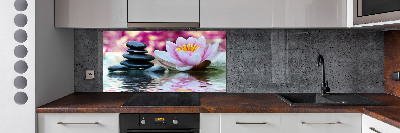 Kitchen wall panels water lily