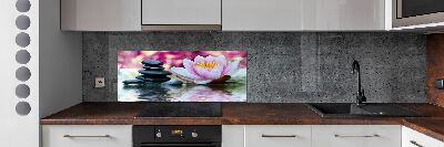 Kitchen wall panels water lily