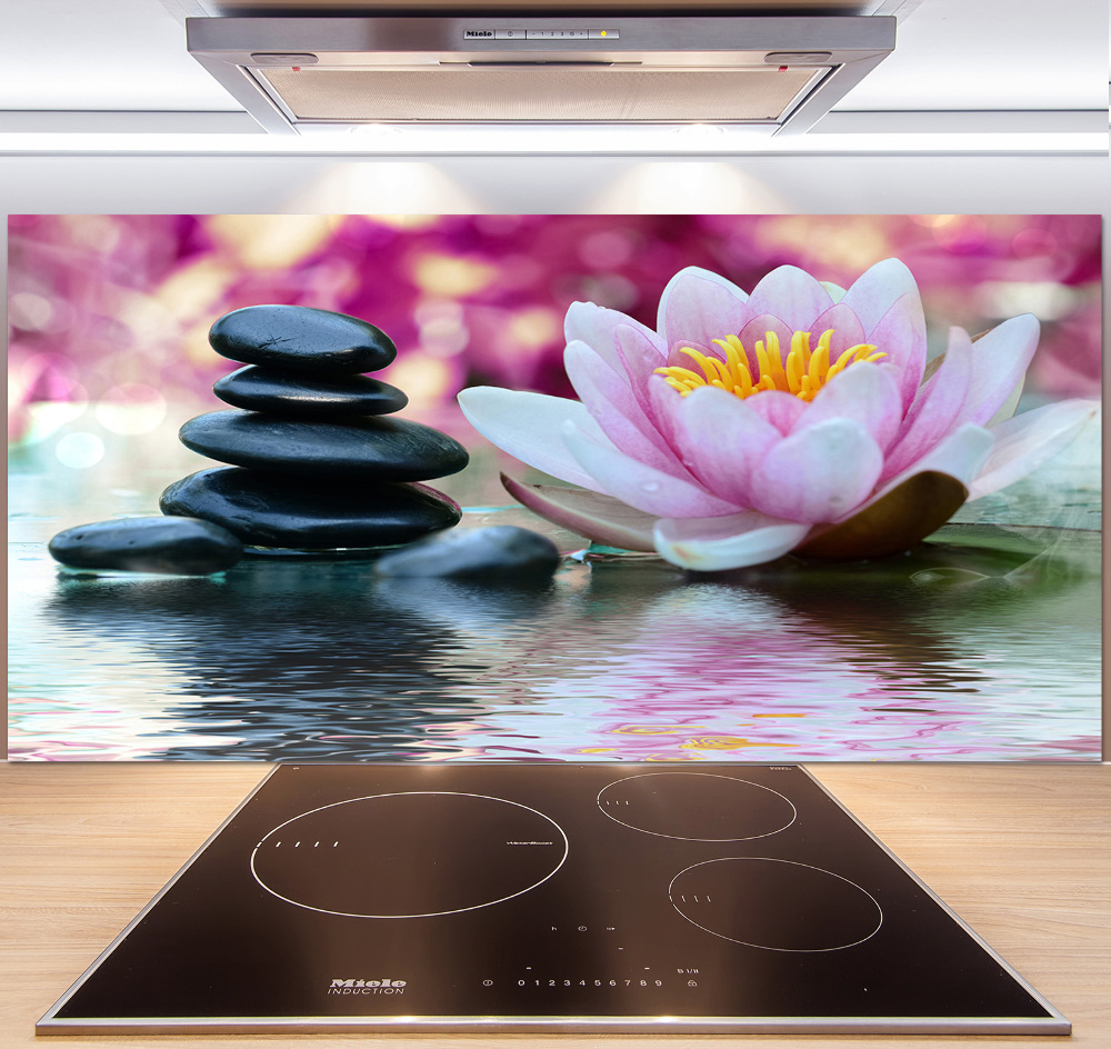 Kitchen wall panels water lily