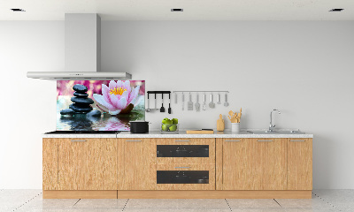 Kitchen wall panels water lily