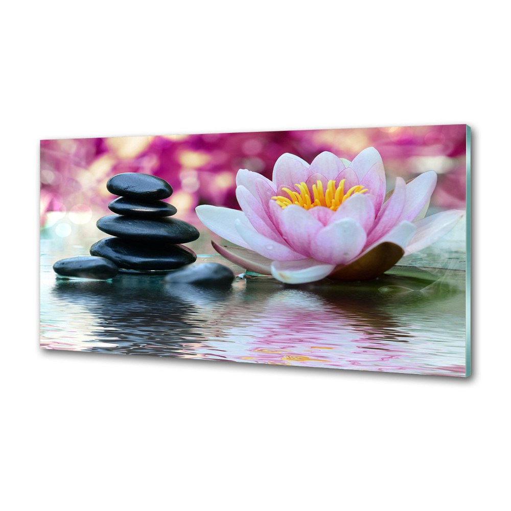 Kitchen wall panels water lily