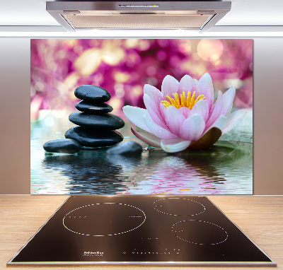 Kitchen wall panels water lily